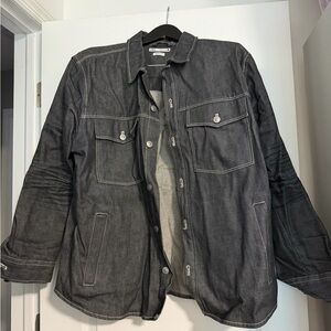 Zara Charcoal Shirt Jacket